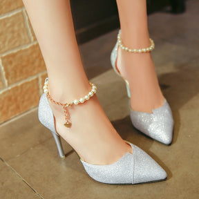 pearl bead High Heels