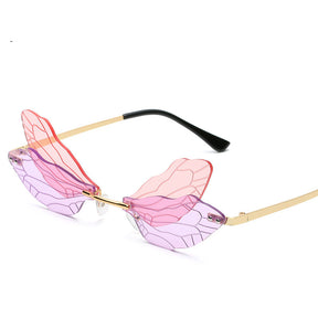 Women Dragonfly Wings Sunglasses