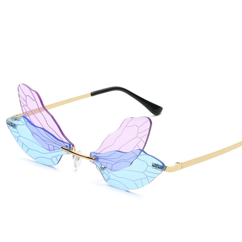 Women Dragonfly Wings Sunglasses